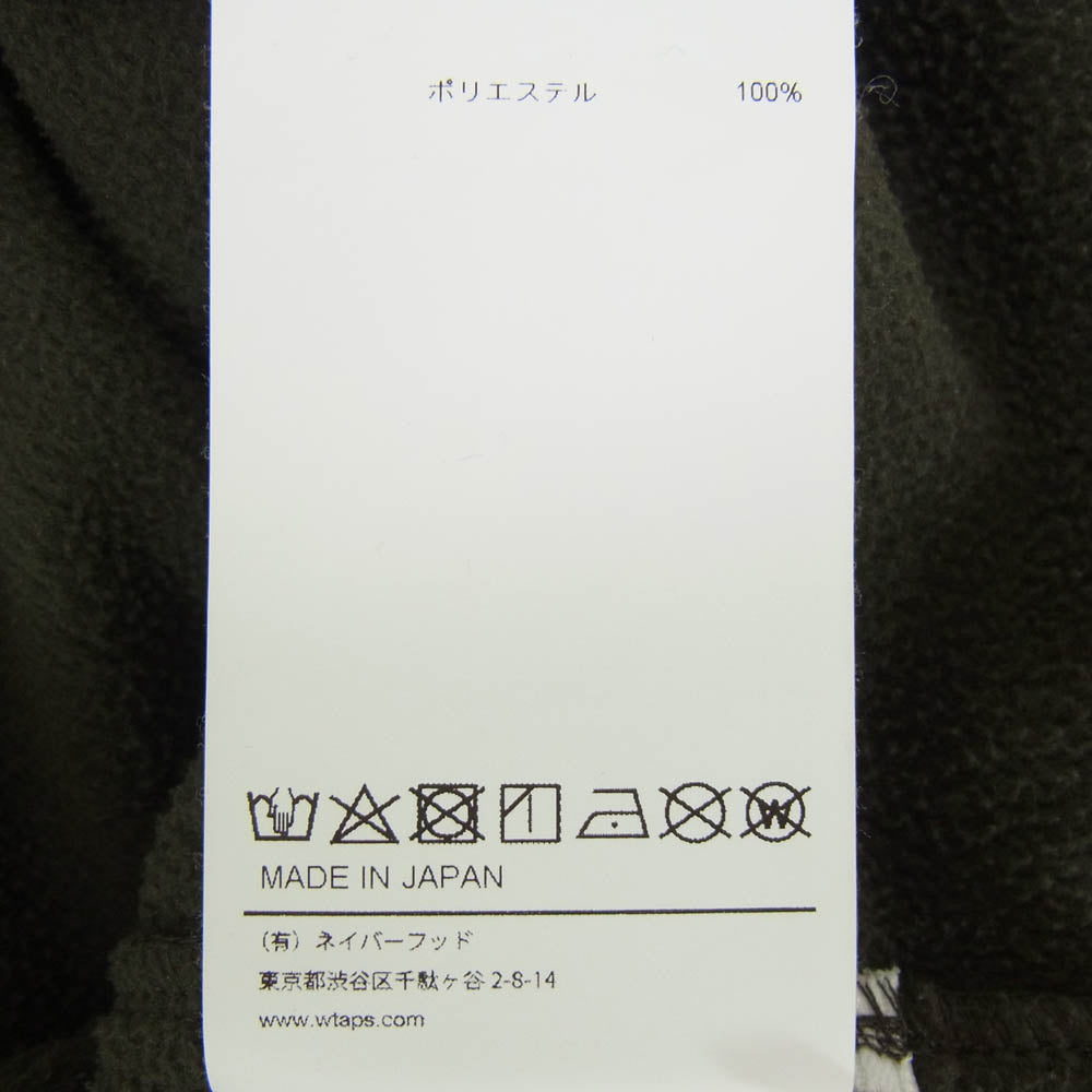 WTAPS ダブルタップス 24AW 242TQDT-SHM05 OBJ LS POLY. FLEECE ボタンスナップ ポリエステル フリース シャツジャケット ブルゾン カーキ系 L【中古】