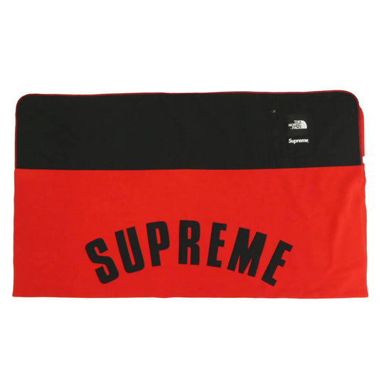 Supreme シュプリーム THE NORTH FACE ノースフェイス 19SS x The North Face ザノースフェイス Arc Logo Denali Fleece Blanket アーチロゴ デナリ フリース ブランケット レッド系 ブラック系【中古】