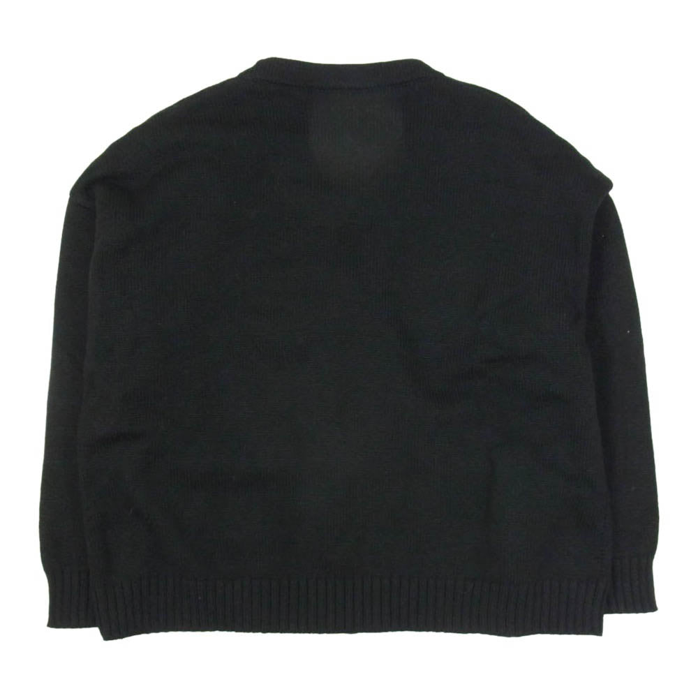 WTAPS ダブルタップス 23AW 232MADT-KNM03 PALMER SWEATER POLY ハンドウォーマー ポリエステル ニット カーディガン セーター ブラック系 XL【中古】