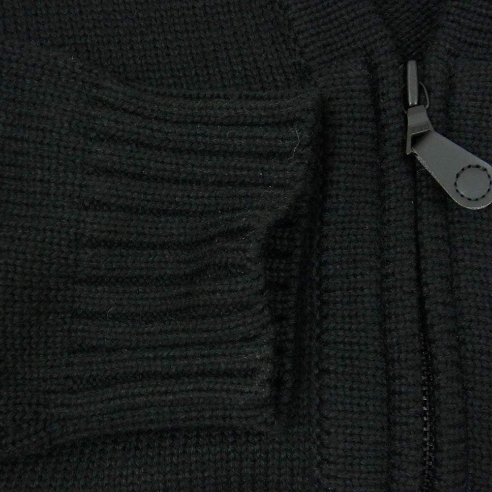 WTAPS ダブルタップス 23AW 232MADT-KNM03 PALMER SWEATER POLY ハンドウォーマー ポリエステル ニット カーディガン セーター ブラック系 XL【中古】