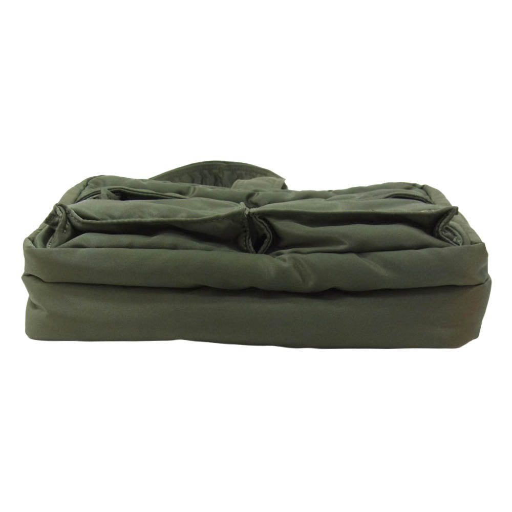 PORTER ポーター 622-15154 TANKER SLING BAG W zip タンカー スリング ダブルジップ ショルダー バッグ モスグリーン系【美品】【中古】