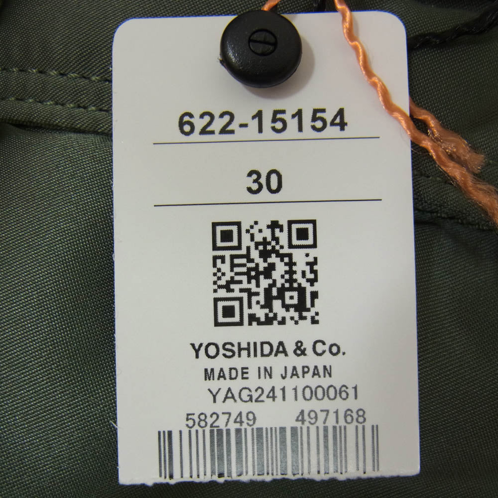 PORTER ポーター 622-15154 TANKER SLING BAG W zip タンカー スリング ダブルジップ ショルダー バッグ モスグリーン系【美品】【中古】