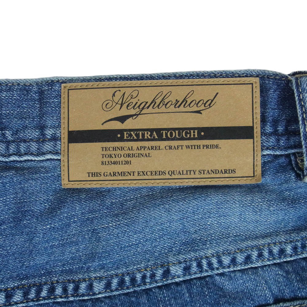 NEIGHBORHOOD ネイバーフッド 25SS 251SPNH-PTM03 SAVAGE LW DENIM PAINTER PANTS サベージ デニム ペインター パンツ インディゴブルー系 XL【中古】