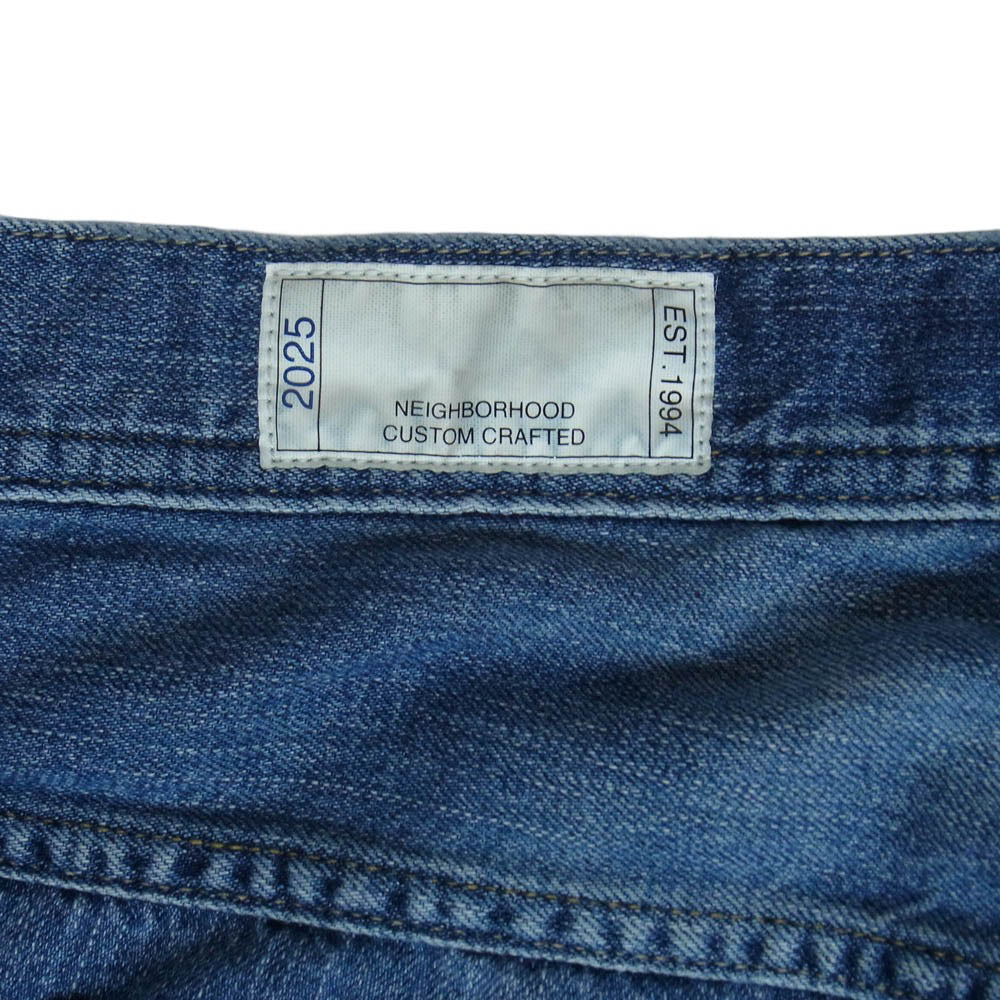 NEIGHBORHOOD ネイバーフッド 25SS 251SPNH-PTM03 SAVAGE LW DENIM PAINTER PANTS サベージ デニム ペインター パンツ インディゴブルー系 XL【中古】