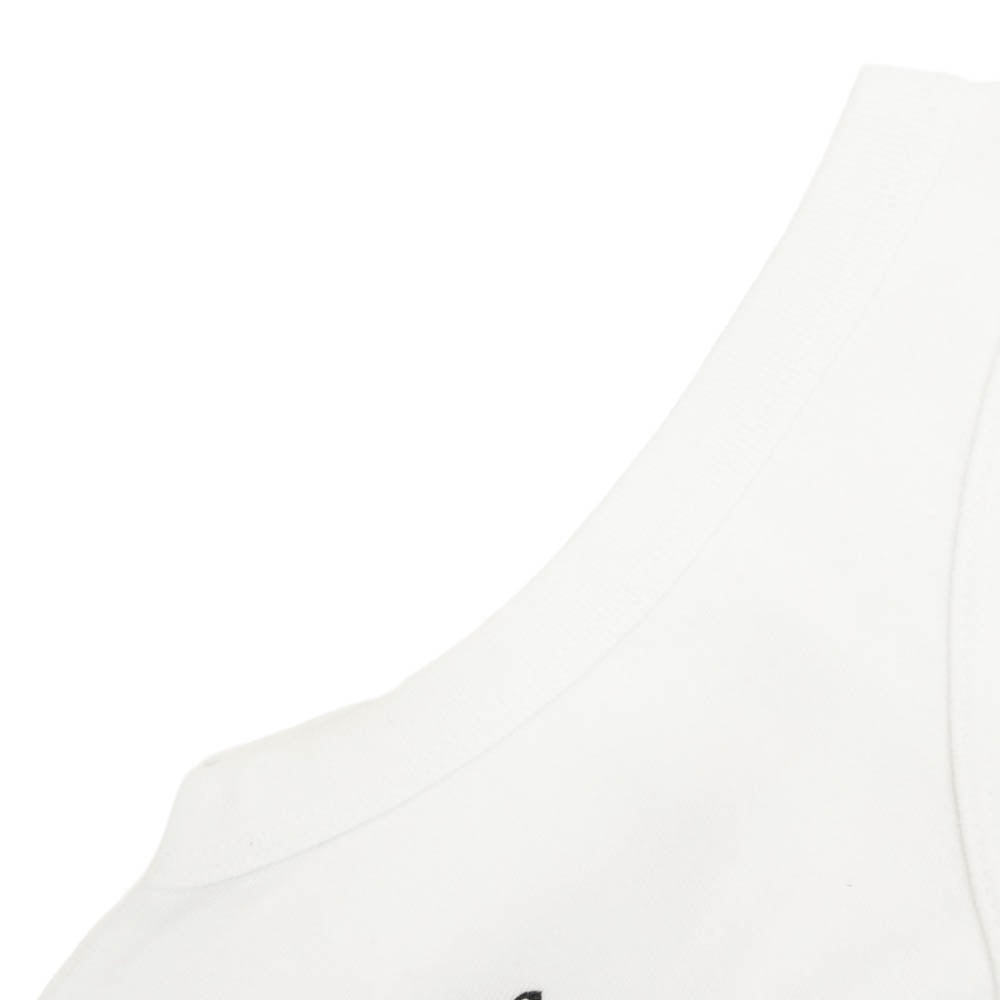 CHROME HEARTS クロムハーツ（原本無） FLRL CRS TANK オールド フローラルクロス プリント ノースリーブ タンクトップ ホワイト系【中古】