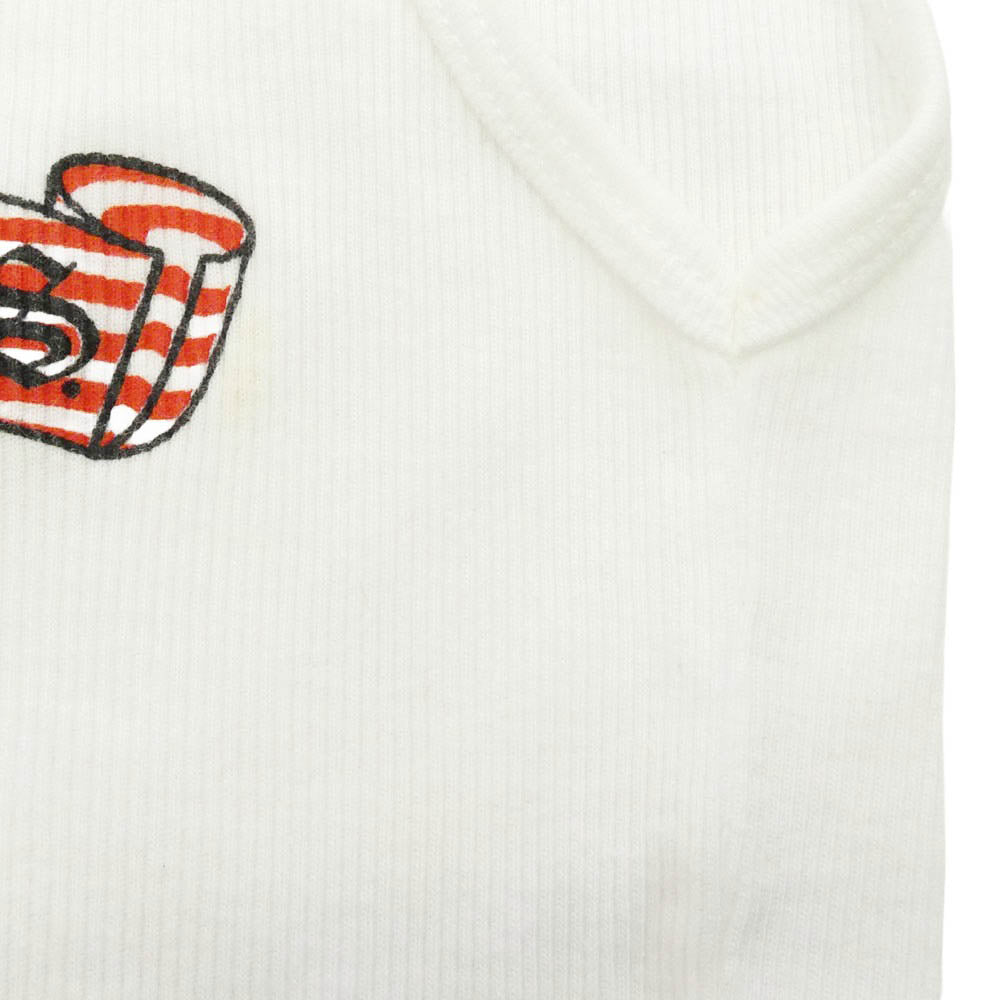 CHROME HEARTS クロムハーツ（原本無） オールド 星条旗 スクロールラベル プリント ノースリーブ タンクトップ ホワイト系 M【中古】