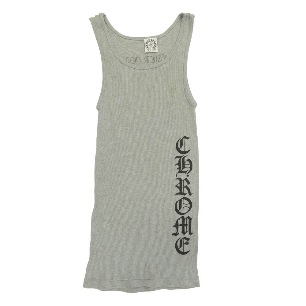 CHROME HEARTS クロムハーツ（原本無） オールド サイドロゴ ファックユー プリント ノースリーブ タンクトップ グレー系 M【中古】