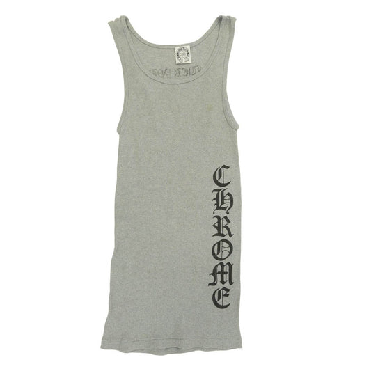 CHROME HEARTS クロムハーツ（原本無） オールド サイドロゴ ファックユー プリント ノースリーブ タンクトップ グレー系 M【中古】