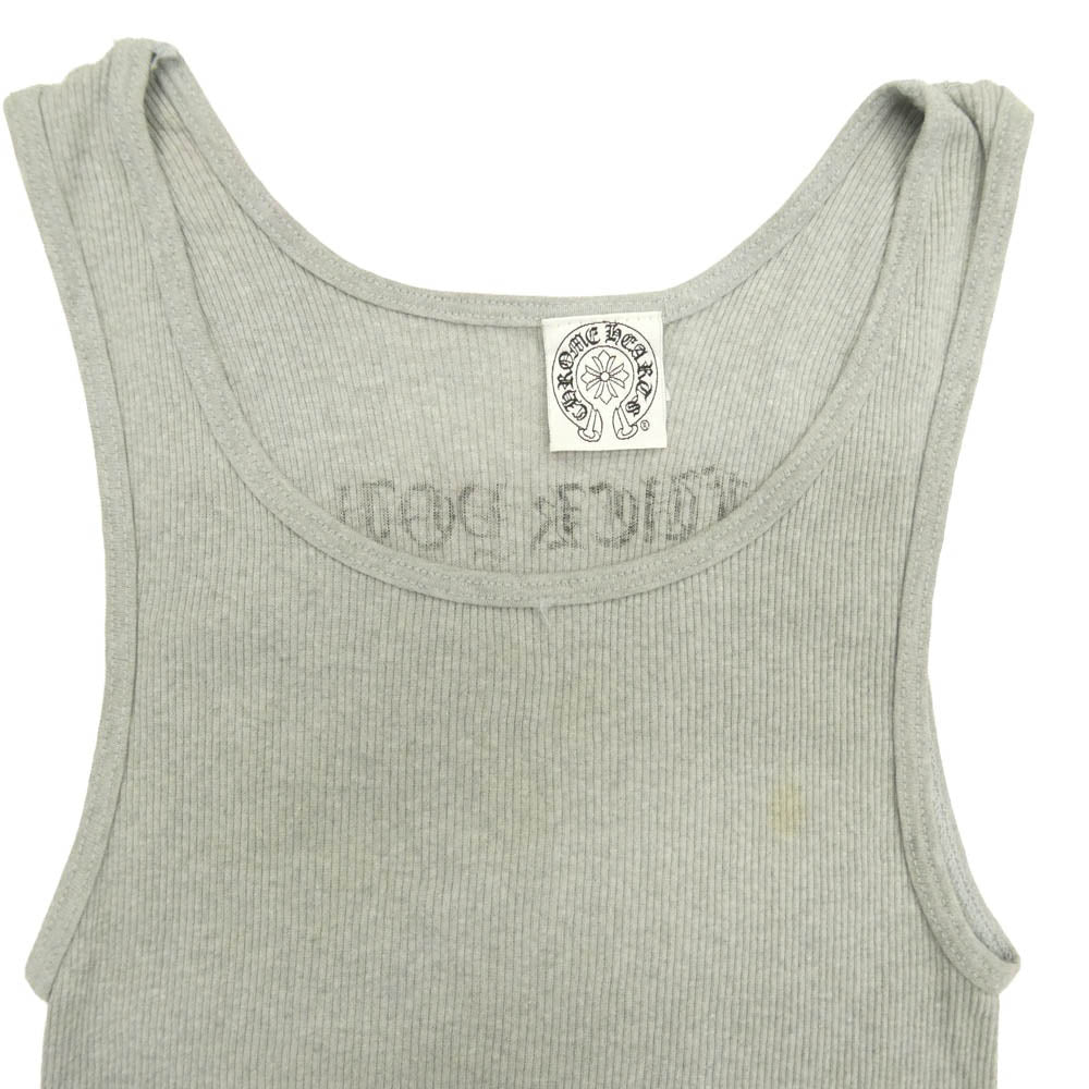 CHROME HEARTS クロムハーツ（原本無） オールド サイドロゴ ファックユー プリント ノースリーブ タンクトップ グレー系 M【中古】