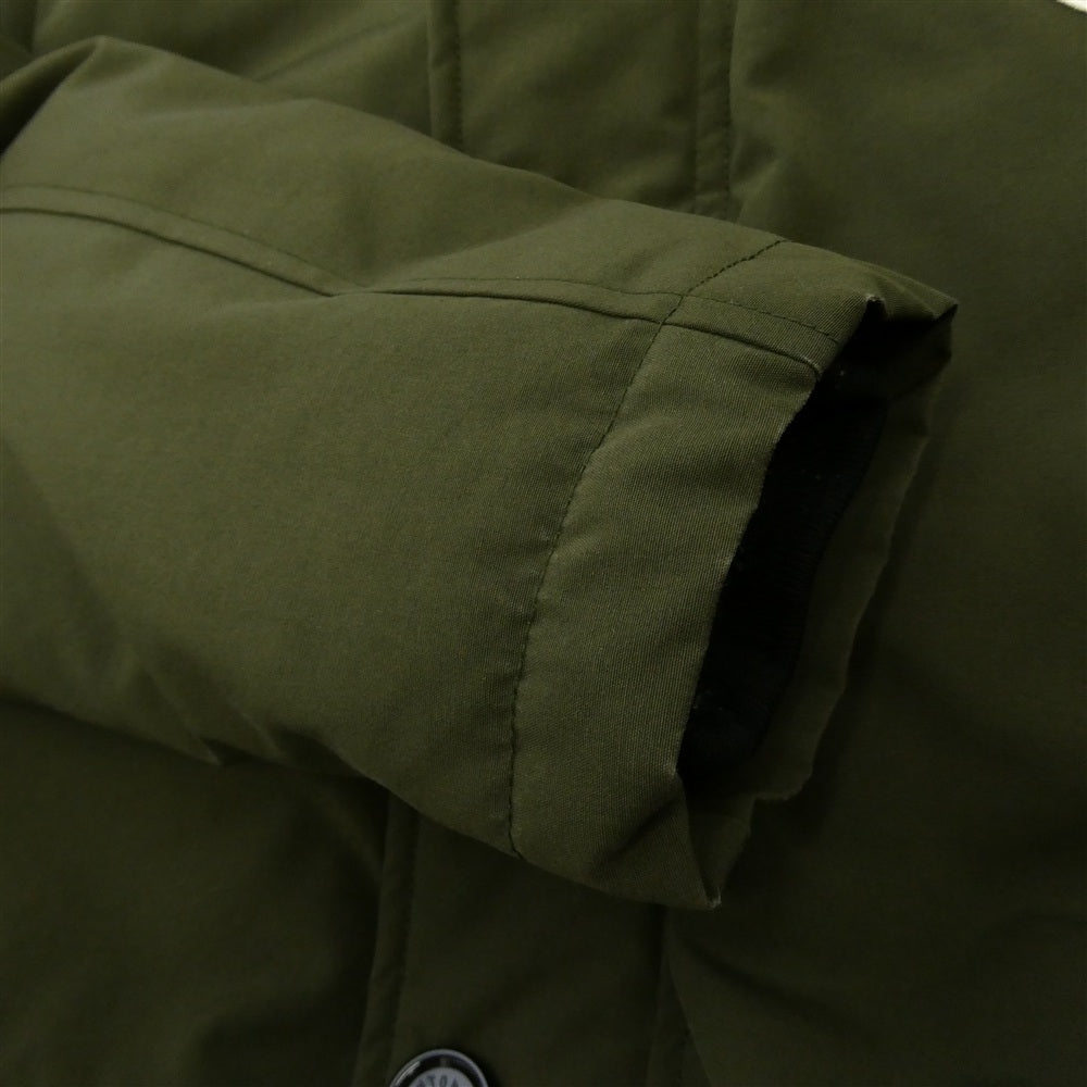 Danton ダントン JD-8535 LAS TUSSAH DOWN JACKET タッサーラクーンファー付 ダウンジャケット モスグリーン系【中古】