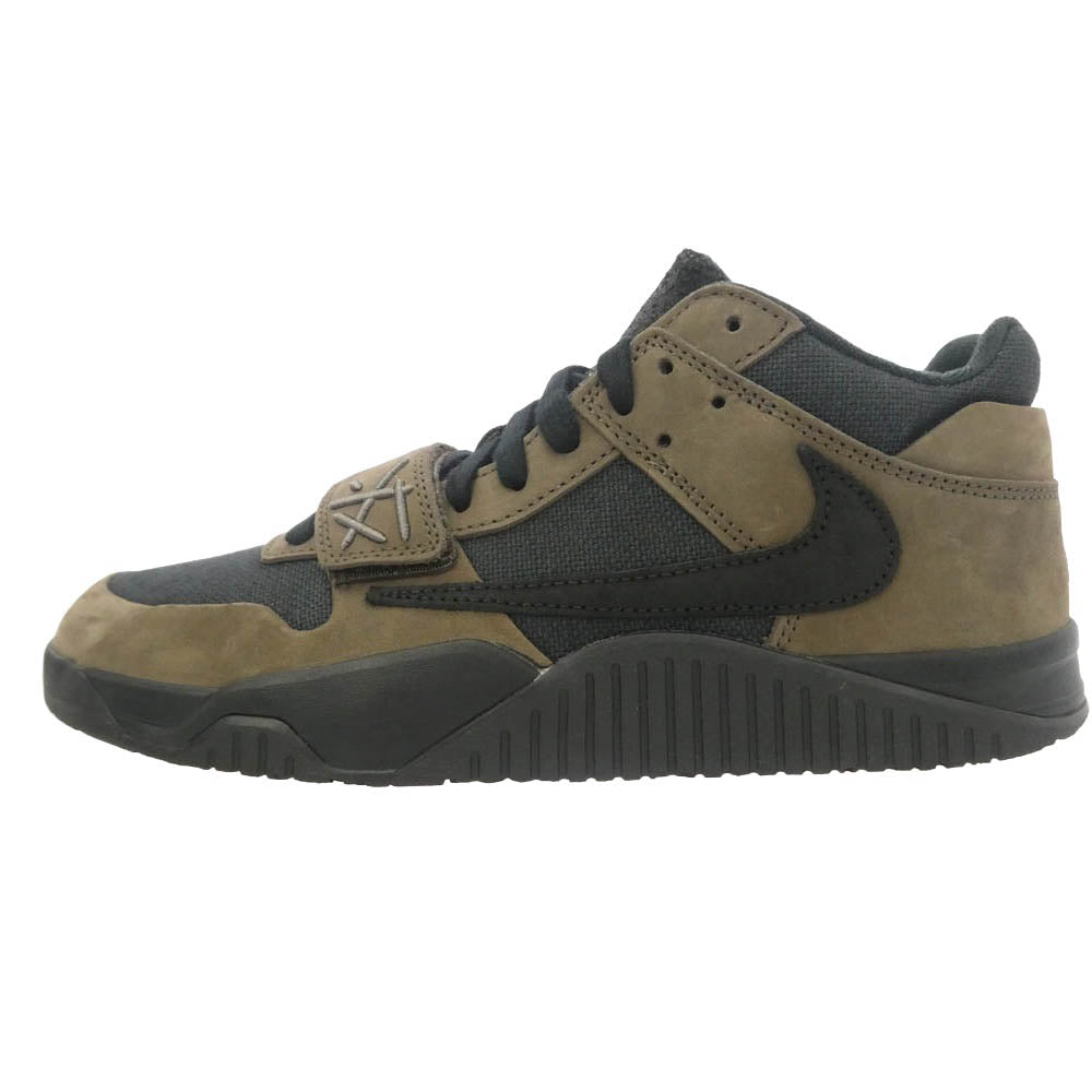 NIKE ナイキ × Travis Scott JORDAN JUMPMAN JACK TR CJ1 T-REXX【フェイクバスター鑑定済み】 トラヴィススコット ジョーダン ジャンプマンジャック ローカット スニーカー チャコール系 ブラック系 28.0cm【新古品】【未使用】【中古】