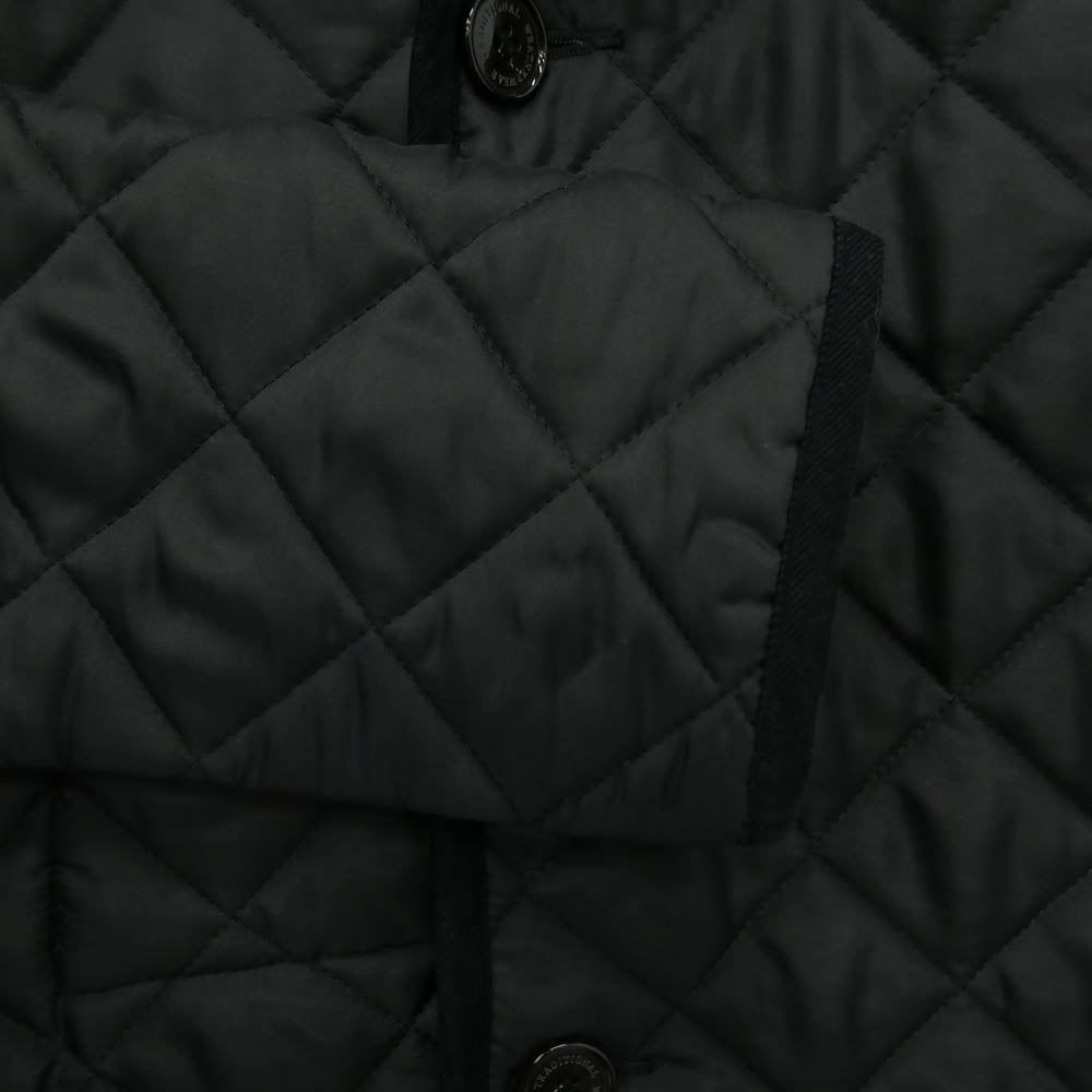 Traditional Weatherwear トラディショナルウェザーウェア G192APQCO0014A 襟コーデュロイ キルティング ジャケット コート ネイビー系 38【中古】