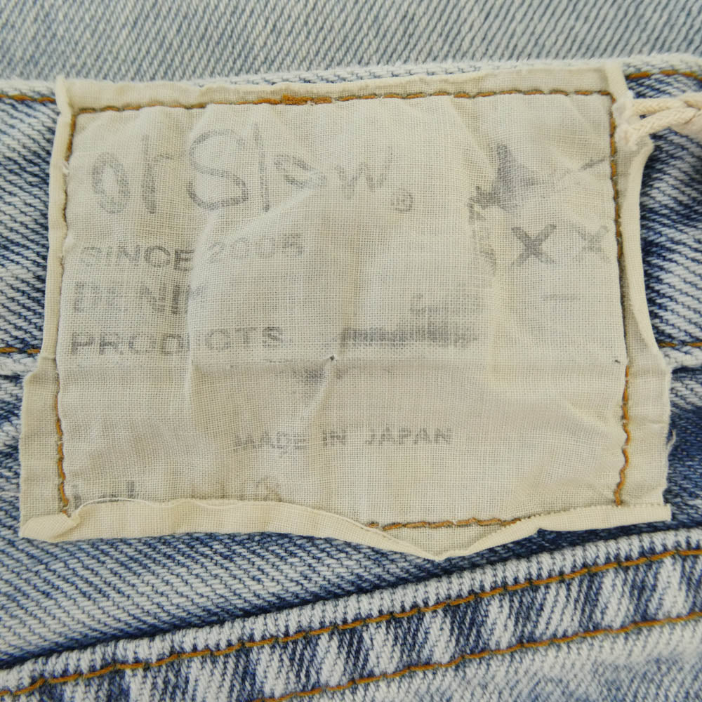 orSlow オアスロウ 00-1080-99 L108 Straight Cut Jeans Sky Blu ストレート カット ジーンズ デニム パンツ インディゴブルー系 SKY BLUE L 3【中古】