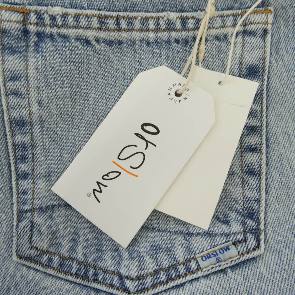 orSlow オアスロウ 00-1080-99 L108 Straight Cut Jeans Sky Blu ストレート カット ジーンズ デニム パンツ インディゴブルー系 SKY BLUE L 3【中古】