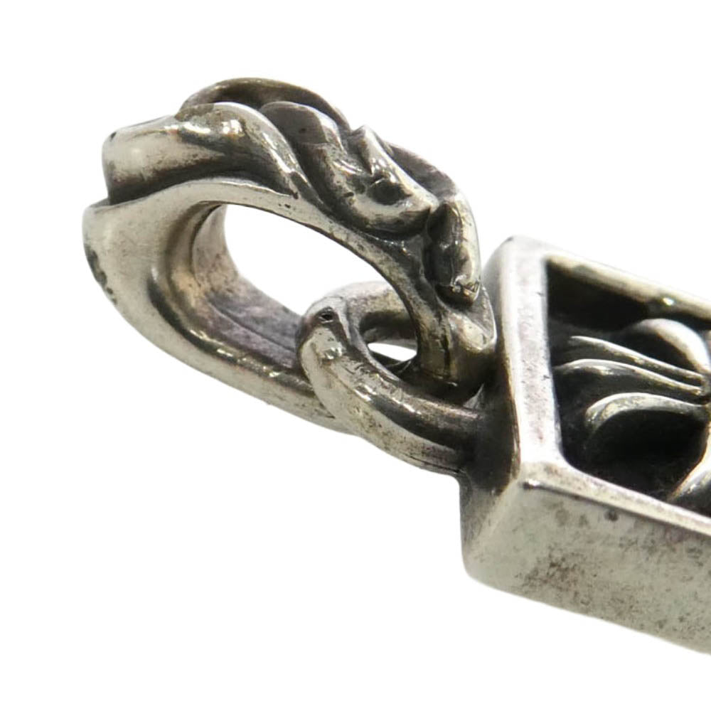 CHROME HEARTS クロムハーツ（原本無） FRAMED CH PLUS OLD オールド フレームドCHプラス チャーム ペンダントトップ シルバー系【中古】