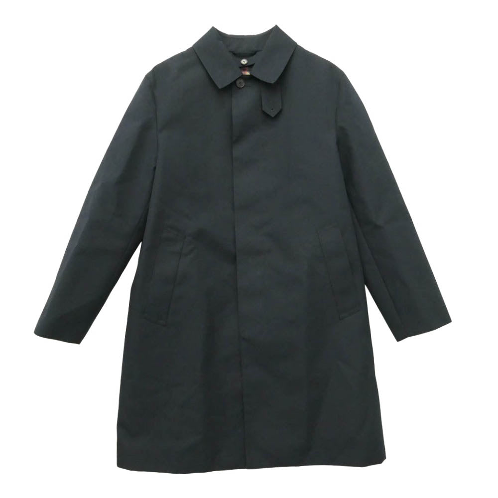 MACKINTOSH PHILOSOPHY マッキントッシュフィロソフィー H1C12-608-29 WELLINGTON ウェリントン 3層ブロード ボンディング 比翼 ステンカラー コート ネイビー系 38【中古】