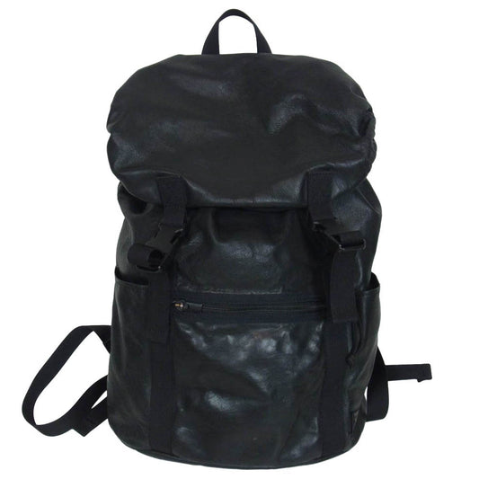 PORTER ポーター ALOOF RUCKSACK アルーフ レザー リュック バックパック ブラック系【中古】