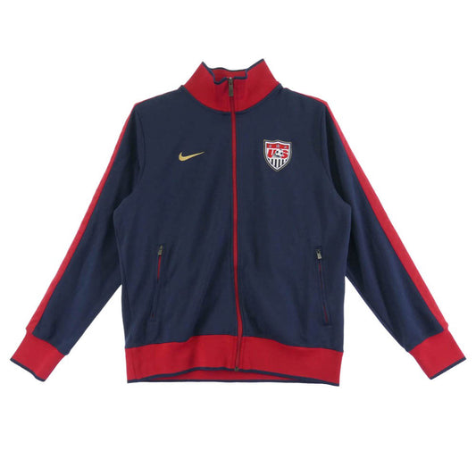 NIKE ナイキ 414295-451 USA ロゴ トラック ジャケット ジャージ 中国製 ダークネイビー系 L【中古】