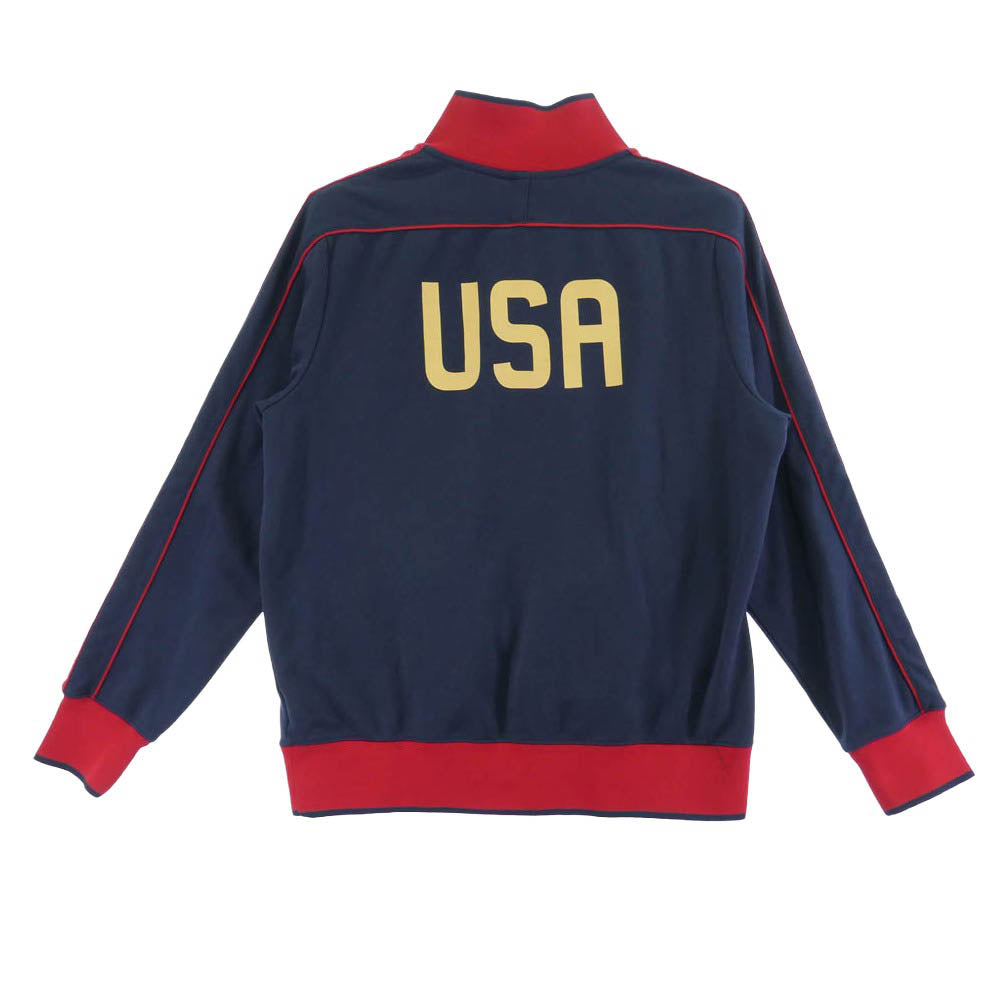 NIKE ナイキ 414295-451 USA ロゴ トラック ジャケット ジャージ 中国製 ダークネイビー系 L【中古】