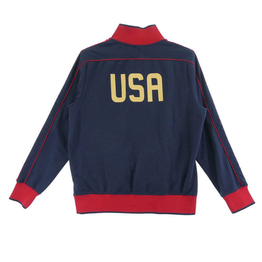 NIKE ナイキ 414295-451 USA ロゴ トラック ジャケット ジャージ 中国製 ダークネイビー系 L【中古】