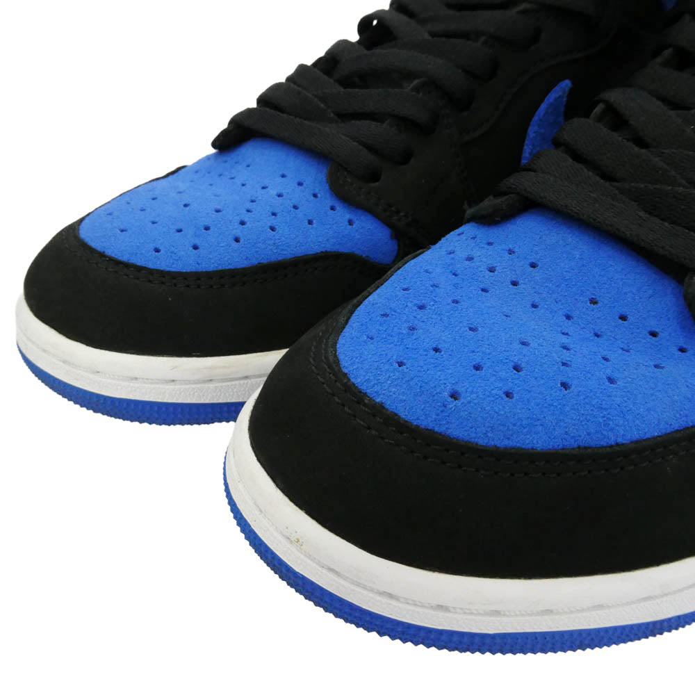 NIKE ナイキ DZ5485-042 Air Jordan 1 Retro High OG Royal Reimagined エアジョーダン1 レトロ ハイ OG ロイヤル リイマジンド ハイカット スニーカー ブラック系 ブルー系 28cm【中古】