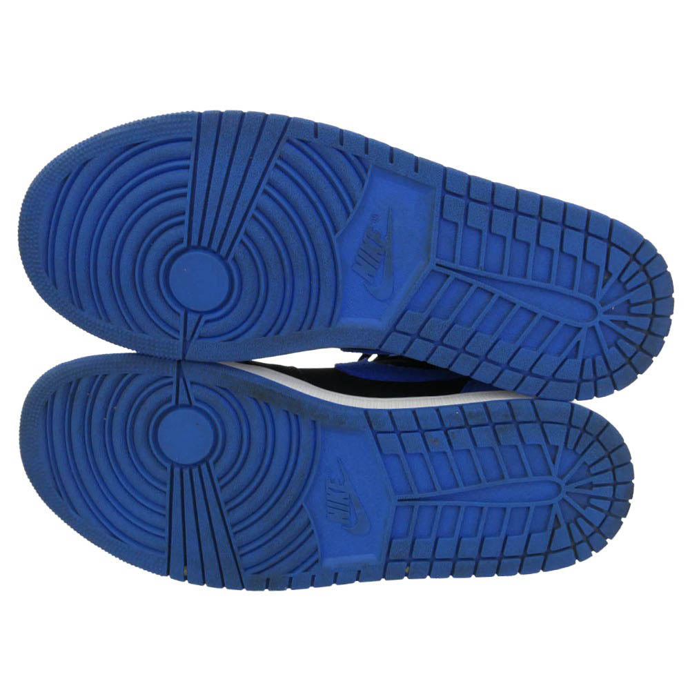 NIKE ナイキ DZ5485-042 Air Jordan 1 Retro High OG Royal Reimagined エアジョーダン1 レトロ ハイ OG ロイヤル リイマジンド ハイカット スニーカー ブラック系 ブルー系 28cm【中古】