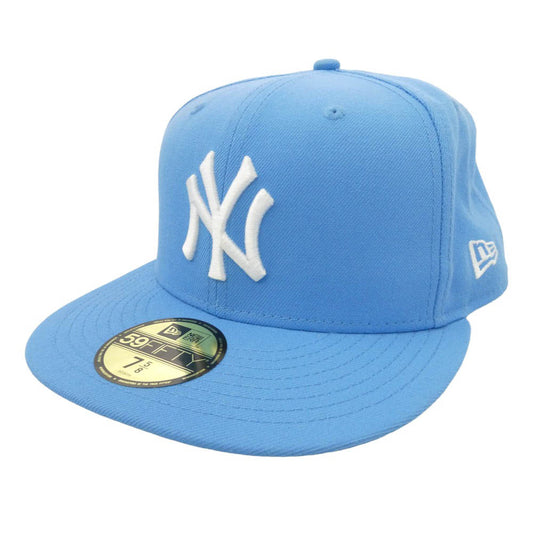 Supreme シュプリーム 26SS × New York Yankees New Era Cap 59FIFTY 7 5/8 ニューヨーク ヤンキース ニューエラ キャップ ライトブルー系 7 5/8 60.6cm【極上美品】【中古】