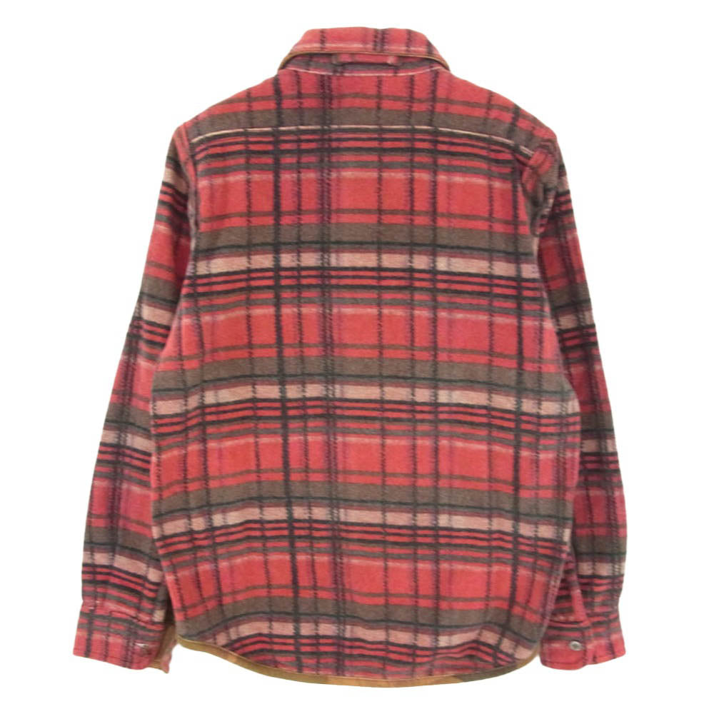 Nigel Cabourn ナイジェルケーボン 17AW 80350010009 REVERSIBLE SHIRT CAMO CHECK リバーシブル カモフラージュ 迷彩柄 チェック 長袖 シャツ レッド系 ブラウン系 カーキ系 46【中古】