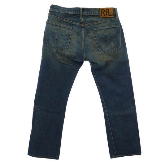 RRL ダブルアールエル RN＃41381 USA製 デニム パンツ インディゴブルー系 W32【中古】