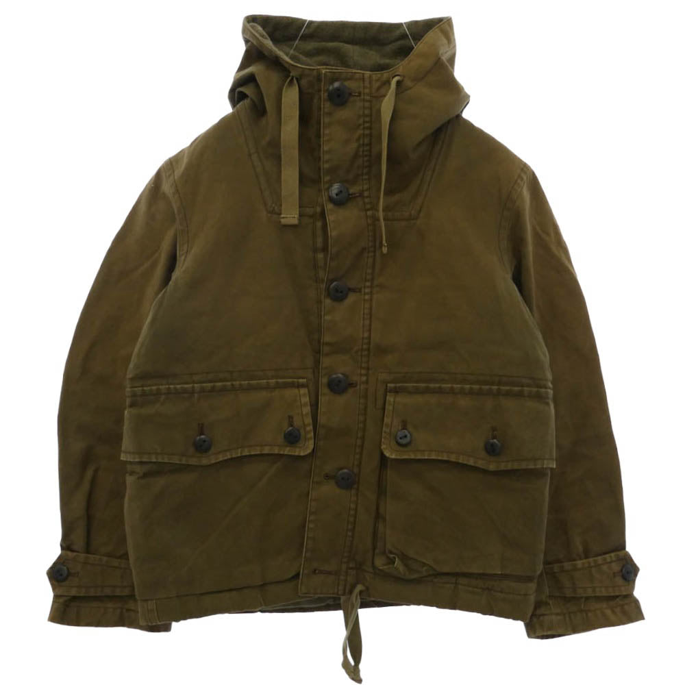 Nigel Cabourn ナイジェルケーボン 12AW 8040030100 SHORT SMOCK PARKA ショート スモック パーカー カーキ系 48【中古】