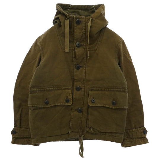 Nigel Cabourn ナイジェルケーボン 12AW 8040030100 SHORT SMOCK PARKA ショート スモック パーカー カーキ系 48【中古】