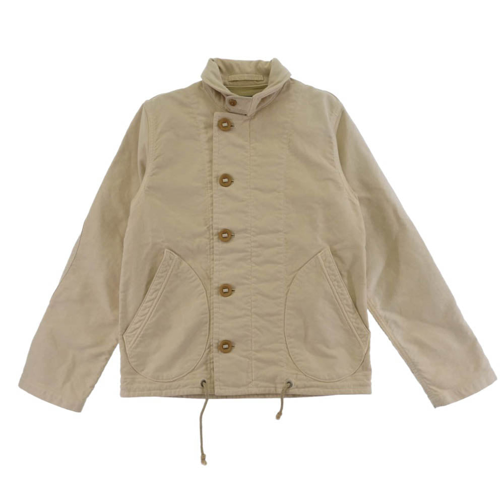 Nigel Cabourn ナイジェルケーボン 8070030002 コットン ワーク デッキ ジャケット 日本製 ベージュ系 48【中古】