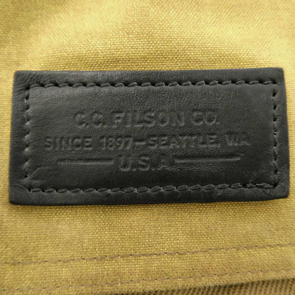 FILSON フィルソン レンジャー バックパック リュック レザー コンビ カーキ系【中古】