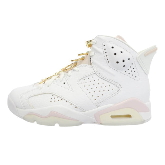 NIKE ナイキ DH9696-100 Women's Air Jordan 6 Gold Hoops ウィメンズ エアジョーダン6 ゴールドフープス スニーカー ホワイト系 ピンク系 23cm【極上美品】【中古】