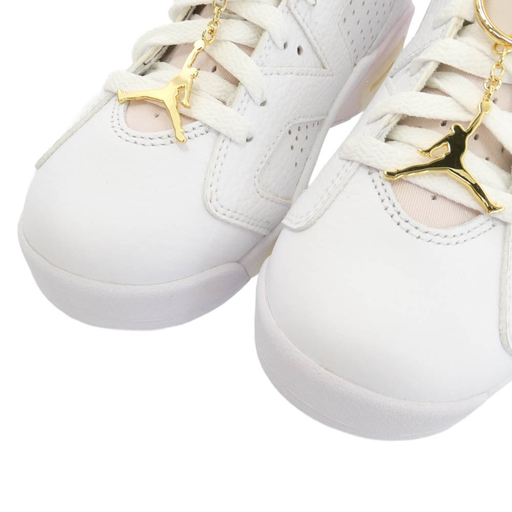 NIKE ナイキ DH9696-100 Women's Air Jordan 6 Gold Hoops ウィメンズ エアジョーダン6 ゴールドフープス スニーカー ホワイト系 ピンク系 23cm【極上美品】【中古】