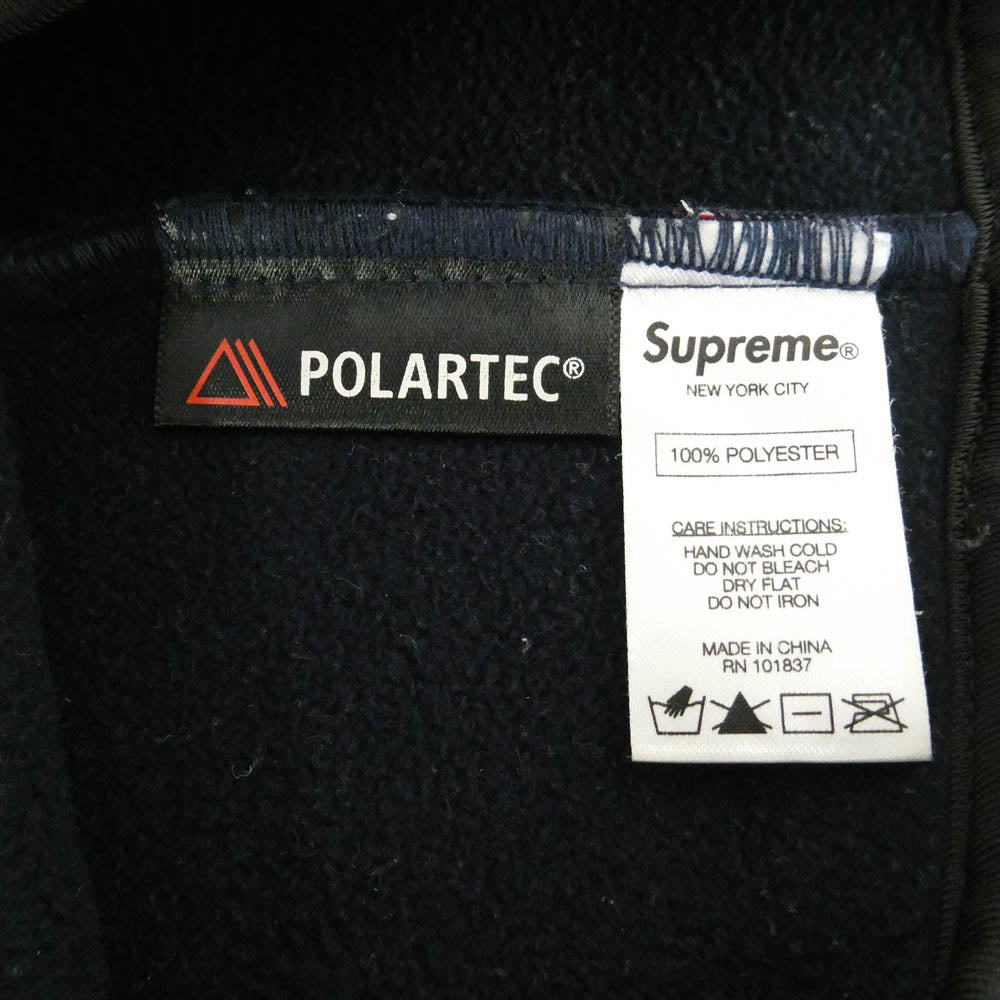 Supreme シュプリーム 16AW Polartec Fleece Neck Gaiter ポーラテック フリース ネックウォーマー ネイビー系【中古】