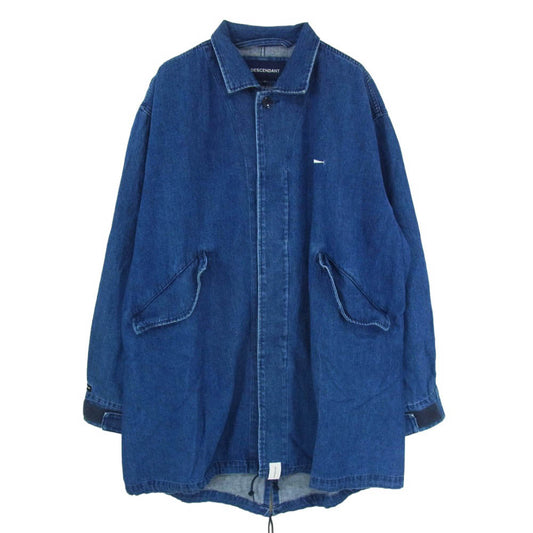 DESCENDANT ディセンダント CRICKET DENIM JACKET クリケットデニム モッズ コート ジャケット インディゴブルー系 3【中古】
