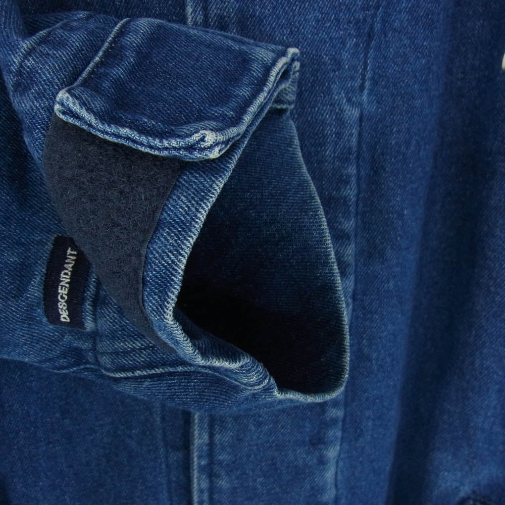 DESCENDANT ディセンダント CRICKET DENIM JACKET クリケットデニム モッズ コート ジャケット インディゴブルー系 3【中古】