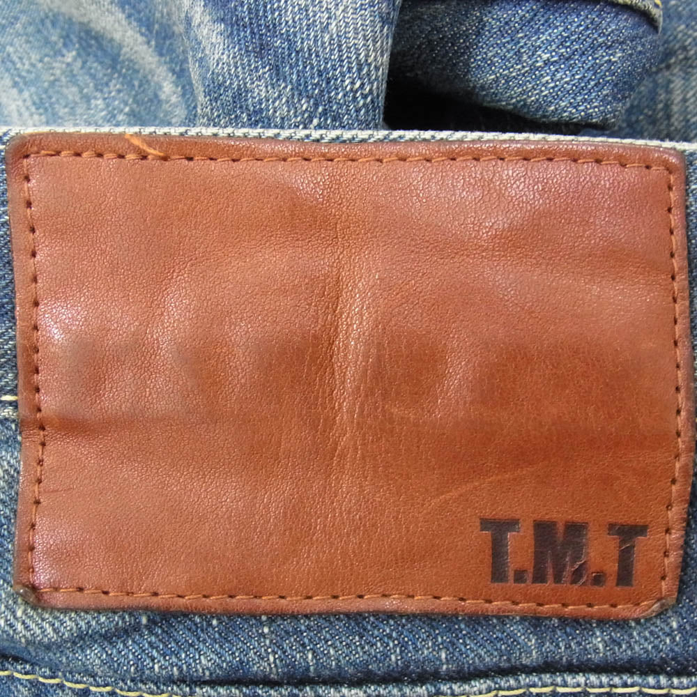 TMT ティーエムティー ポケットバッジ 5ポケット ジーンズ デニムパンツ インディゴブルー系 30【中古】