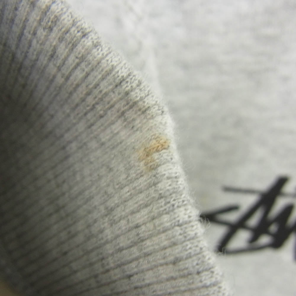 STUSSY ステューシー PEACE AND LOVE HOODY ピース アンド ラブ プルオーバー フーディー パーカー グレー系 S【中古】