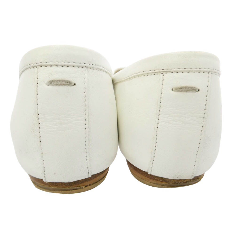 MAISON MARGIELA メゾンマルジェラ 19AW S58WZ0042 TABI 足袋 タビバレエ フラット シューズ ホワイト ホワイト系 37.5【中古】
