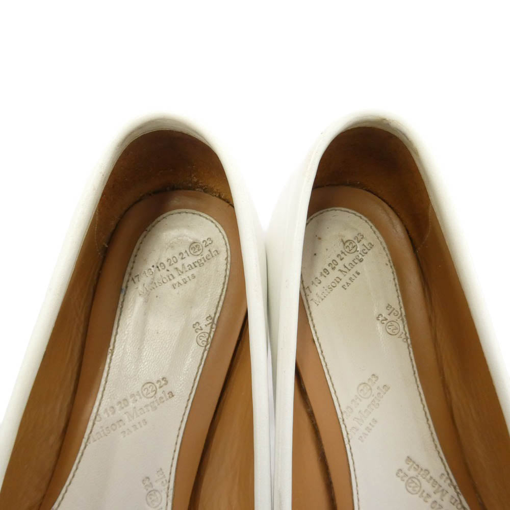 MAISON MARGIELA メゾンマルジェラ 19AW S58WZ0042 TABI 足袋 タビバレエ フラット シューズ ホワイト ホワイト系 37.5【中古】