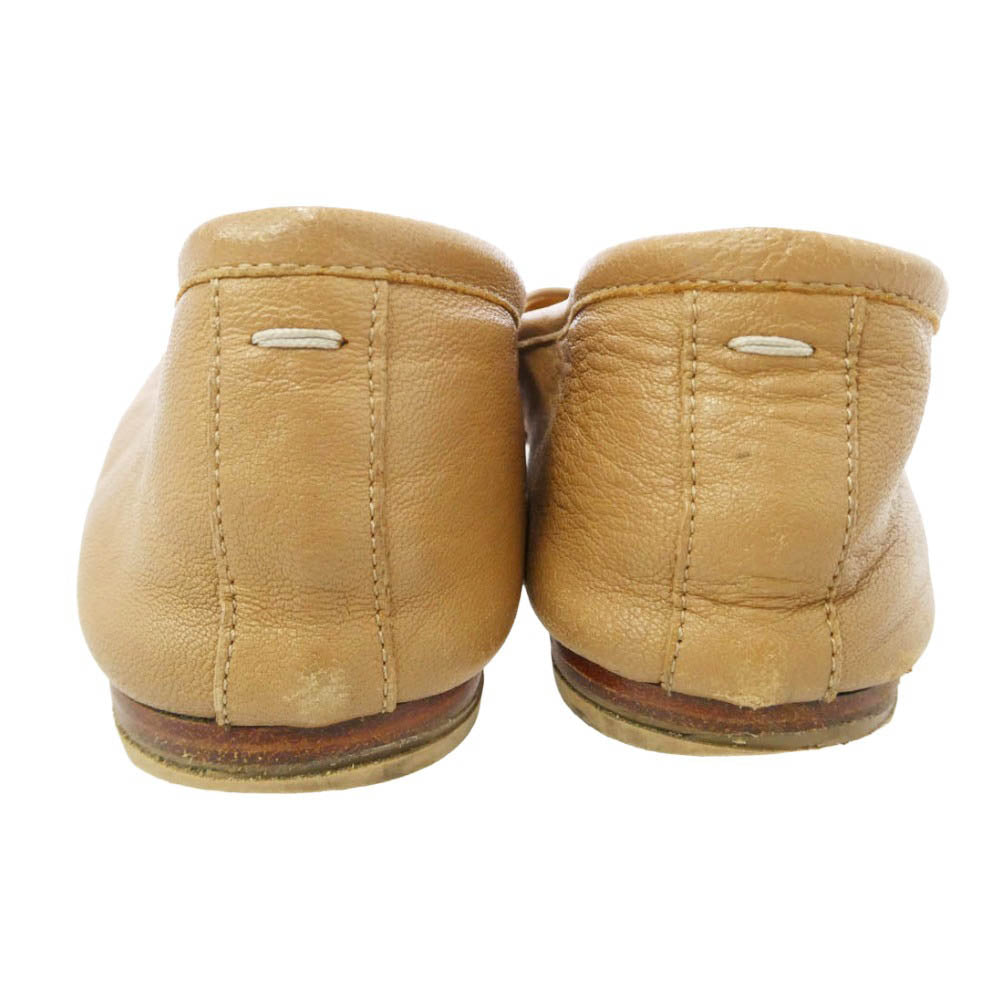 MAISON MARGIELA メゾンマルジェラ 22AW S58WZ0042 TABI 足袋 タビバレエ フラット シューズ ライトブラウン系 24.5cm【中古】