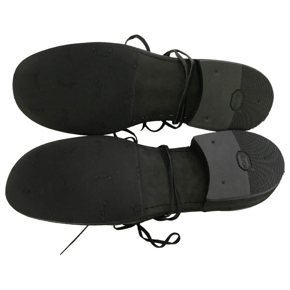 GUIDI グイディ 992 BABY CALF FULL GRAIN プレーントゥ シューズ Vibramラバー裏張り加工 ブラック系 42【極上美品】【中古】