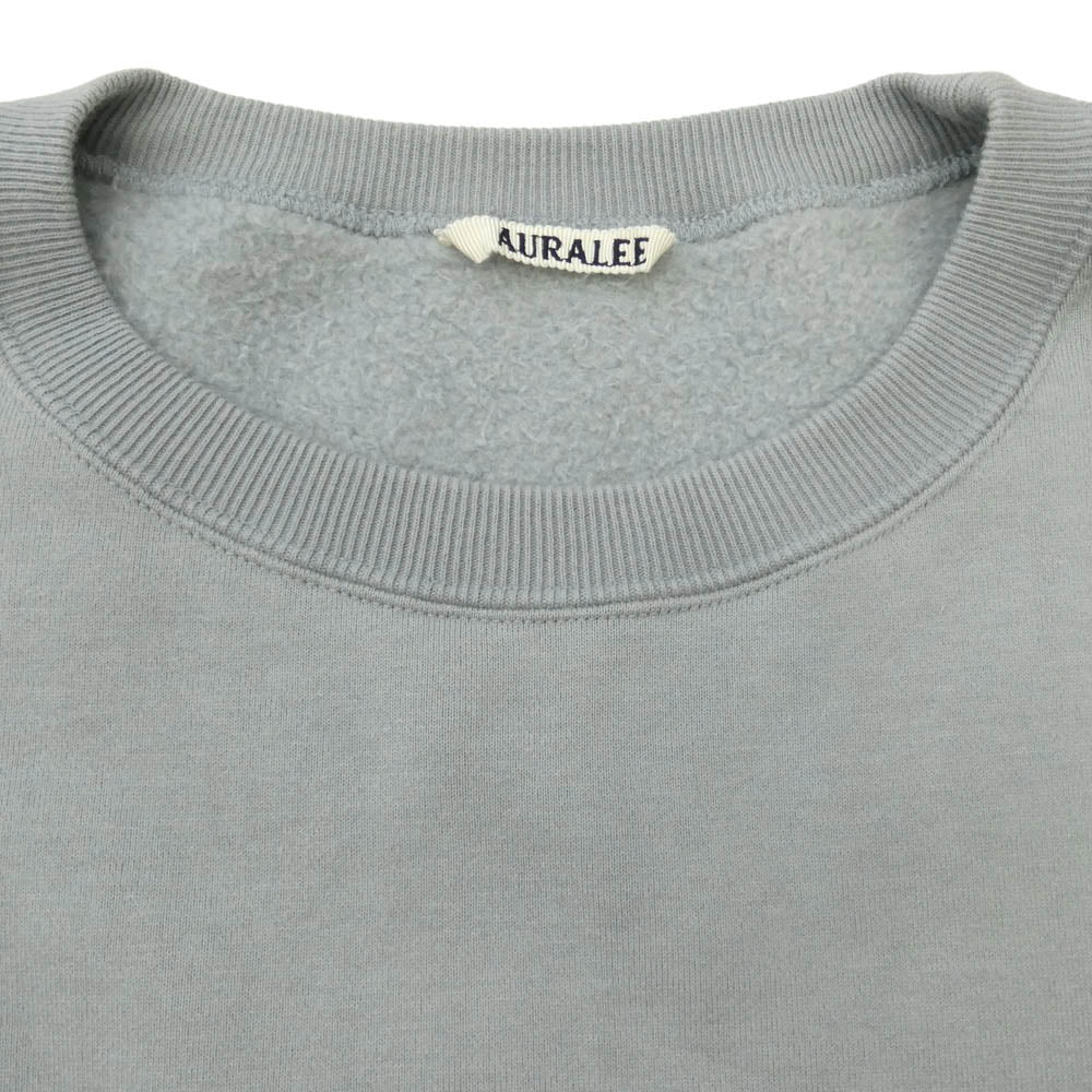 AURALEE オーラリー 23AW A23AP02TU SMOOTH SOFT SWEAT P/O クルーネック スウェット ライトブルー系 4【中古】