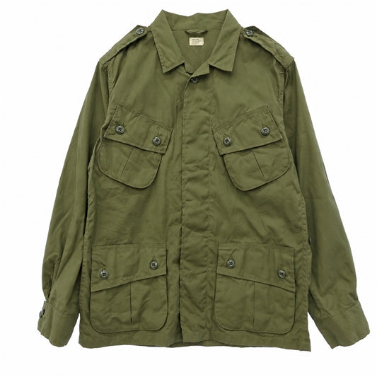 Buzz Rickson's バズリクソンズ BR12247 COAT, MAN'S COMBAT TROPICAL ジャングル ファティーグ トロピカル コンバット ユニフォーム ミリタリー ジャケット カーキ系 Short-Large【美品】【中古】