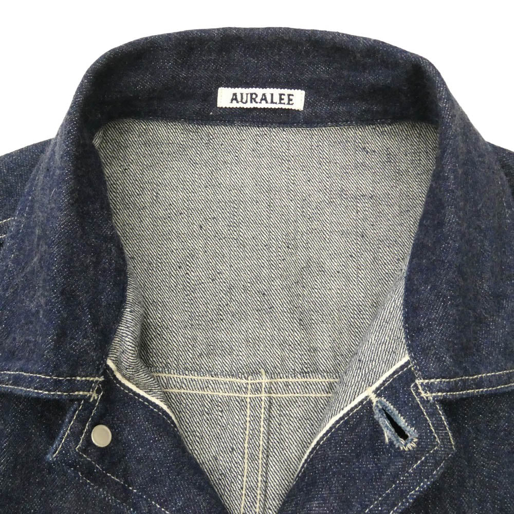 AURALEE オーラリー 23SS A23SB01SD SELVEDGE LIGHT DENIM BLOUSON デニム ブルゾン ジャケット ネイビー系 5【中古】