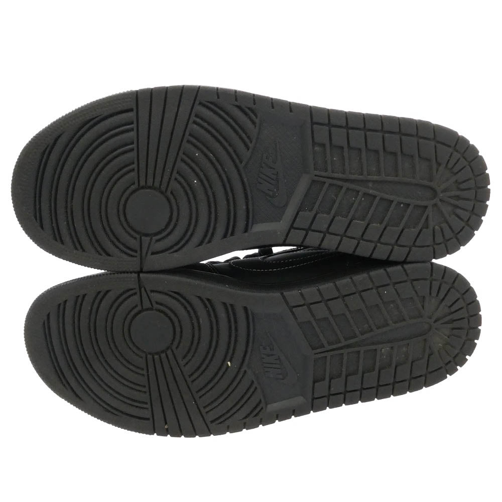 NIKE ナイキ DM7866-001 × Travis Scott Air Jordan 1 Low OG SP Black AJ1【フェイクバスター鑑定済み】トラヴィススコット エアジョーダン ロー ブラック ファントム スニーカー ブラック系 27.5cm【中古】