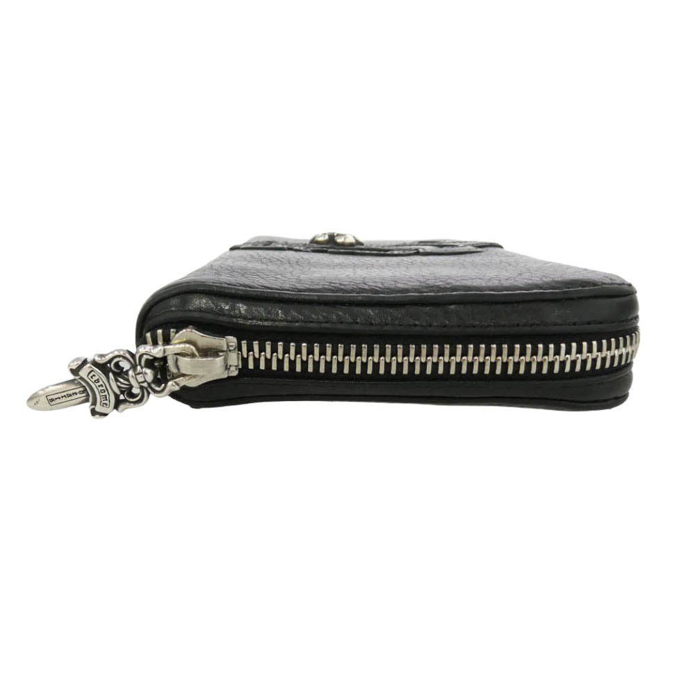 CHROME HEARTS クロムハーツ（原本無） REC F ZIP BSフレア レザー ウォレット 財布 ブラック系【中古】