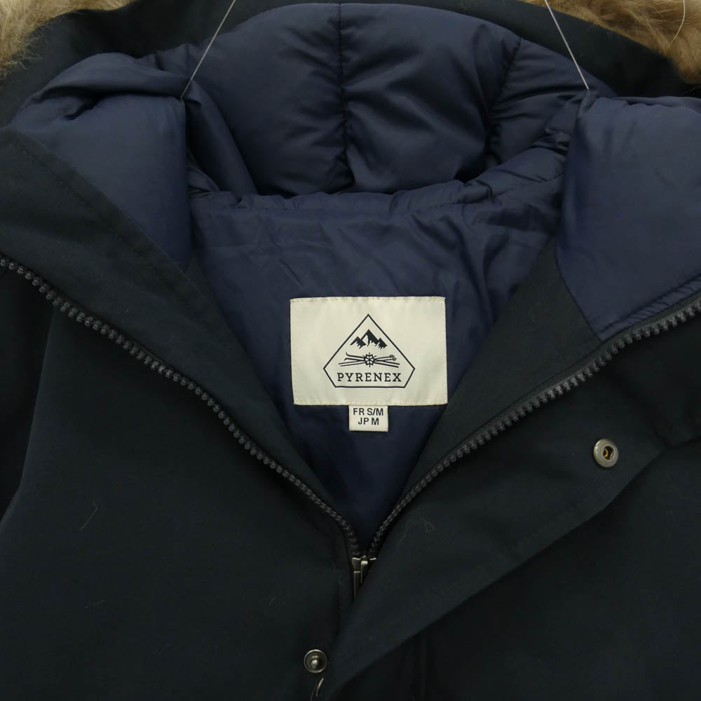 Pyrenex ピレネックス HMM037 ANNECY JACKET アヌシー ファー ダウン ジャケット チュニジア製 ダークネイビー系 M【中古】